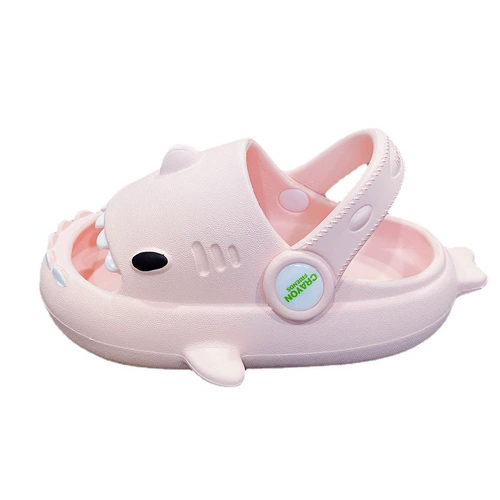Трехмерная детская акула, детские нескользящие мультяшные сандалии на платформе, тапочки, мягкая подошва