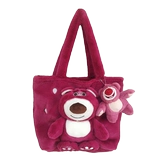 Милая клубника, демисезонная сумка через плечо, мультяшная плюшевая сумка на одно плечо