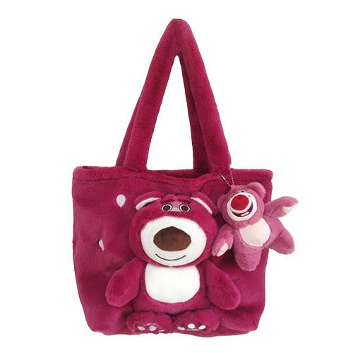 Милая клубника, демисезонная сумка через плечо, мультяшная плюшевая сумка на одно плечо