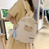 Японский милый рюкзак, демисезонная вместительная и большая сумка через плечо