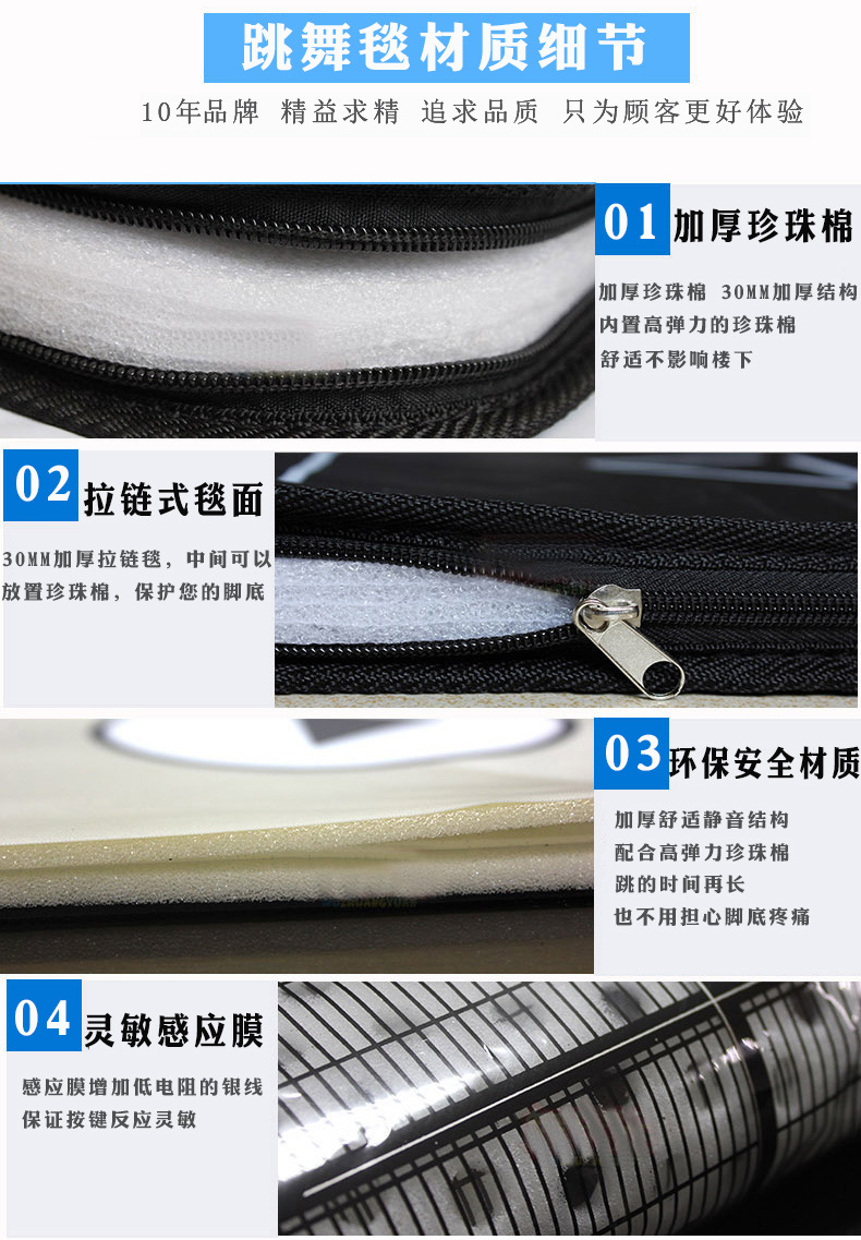 Shan nhà nước dày nhảy mat 30mm máy tính duy nhất giao diện chuyên dụng sử dụng máy nhảy thể thao sinh viên nhà thảm nhảy disco