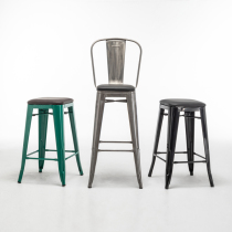 Net red industrial bar stool wrought iron stackable iron stool bench opening equal bench designer American bar stool