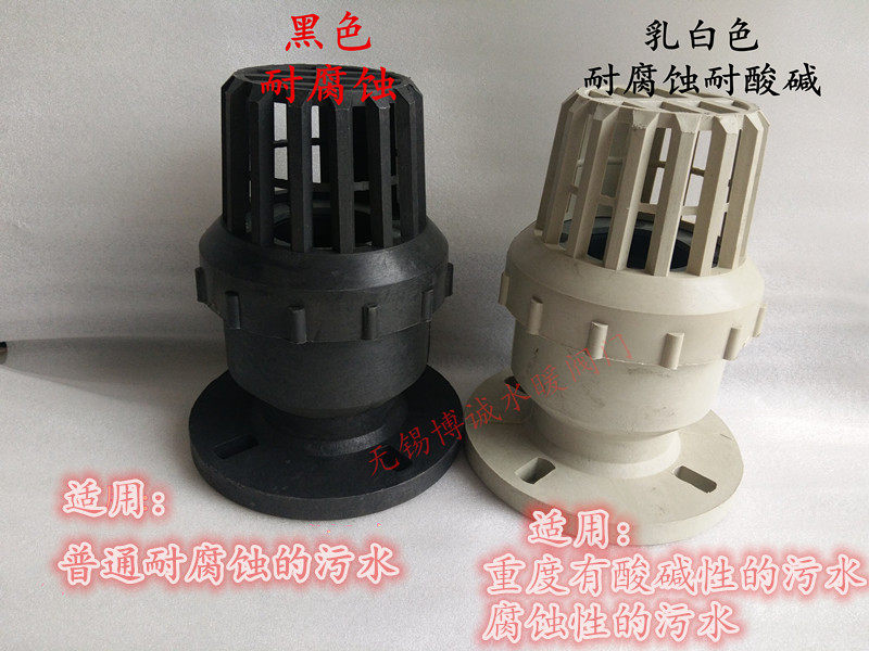 PPR RPP anti-corrosion acid-resistant plastic flange screw socket bottom valve DN40 50 65 80 100 150