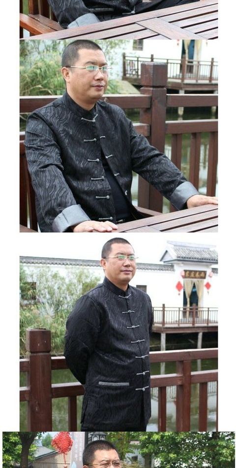 Tang phù hợp với áo khoác nam trung niên mùa xuân và mùa thu áo khoác dài tay kiểu Trung Quốc cải tiến trang phục bố mới quần áo thổ cẩm