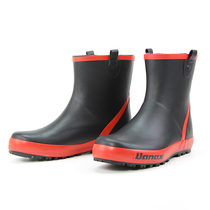 Middle-tube rubber flat-bottomed casual fashion rain boots Marine splint shoes Fishing shoes sea fishing rain shoes rubber shoes non-slip and breathable