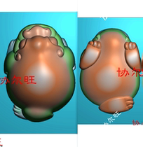 Finely carved image jdp grayscale image relief image jade carving image three-dimensional double-sided toad three-legged toad golden toad Pixiu handle piece
