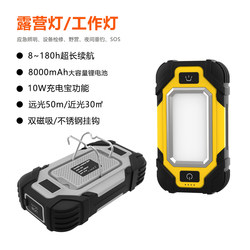 Dual-Magnetic Dual-Light Maintenance Work Light, Emergency Lighting, Multi-Functional Outdoor Rechargeable Camping Light with Ultra-Long Battery Life