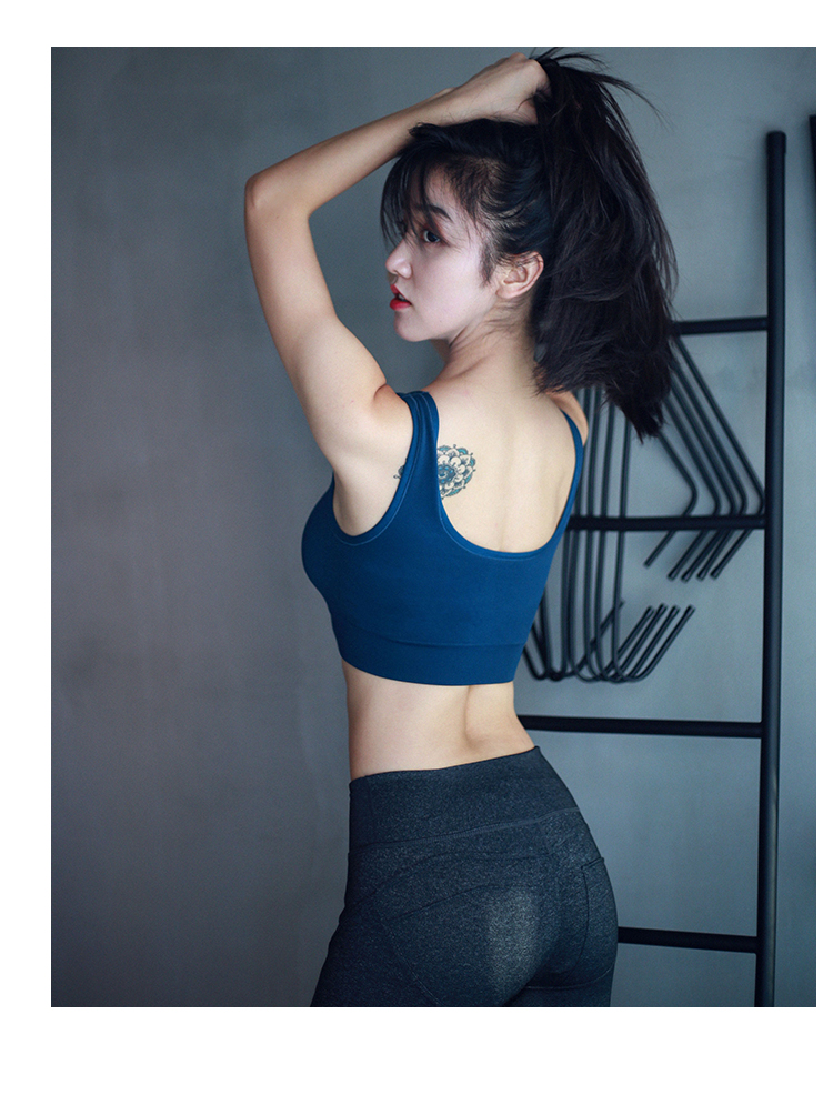 Đồ lót thể thao cường độ cao, đồ lót nữ tập thể dục chống sốc tập hợp khuôn mẫu yoga nhanh khô vest áo tập adidas