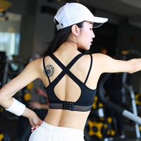 Hỗ trợ cao thể thao chống sốc đồ lót thể dục áo ngực nhanh chóng khô tập hợp cố định pad ngực yoga điều chỉnh áo ngực quần áo tập gym
