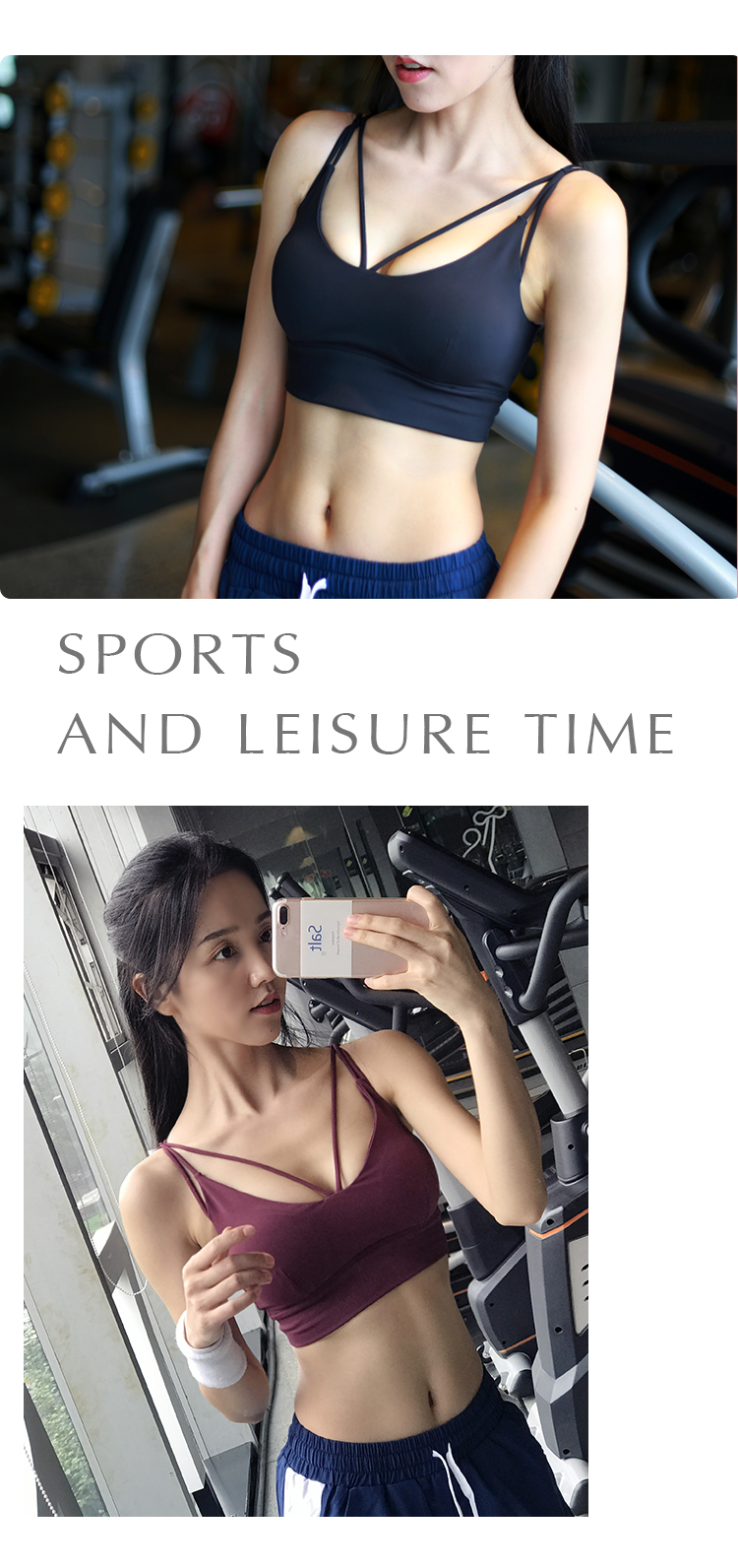 Sexy đai mỏng làm đẹp trở lại tập thể dục áo ngực chống sốc đồ lót thể thao chạy sốc hấp thụ tập hợp yoga vest nữ áo ngực mỏng áo tập puma
