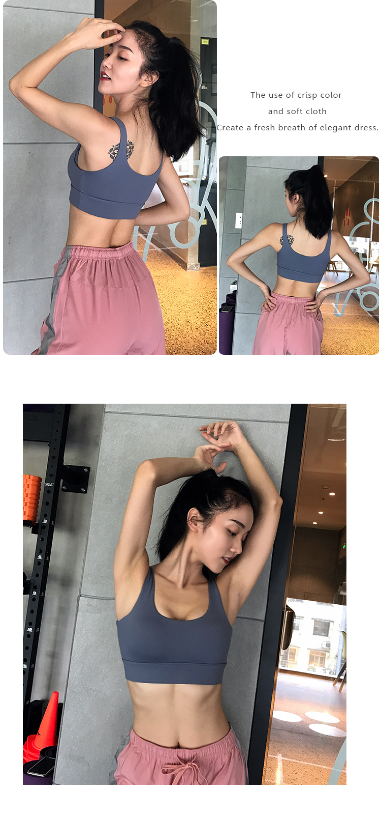 Hỗ trợ cao đồ lót thể thao nữ chống sốc tập hợp chạy rập khuôn hấp thụ sốc tập thể dục áo ngực nhanh khô chuyên nghiệp yoga bra áo ngực chạy bộ