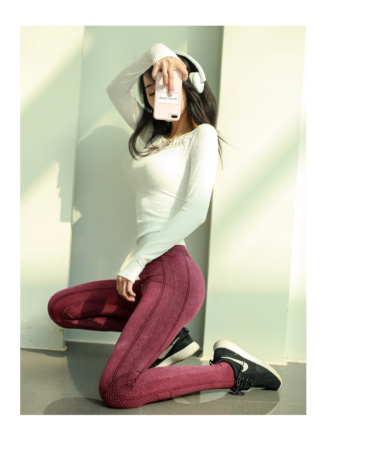Quần áo thể dục bó sát gợi cảm nữ quần áo yoga dài tay áo khoác thể thao nhanh khô Áo thun chạy áo mỏng cổ tròn áo thun thể thao adidas