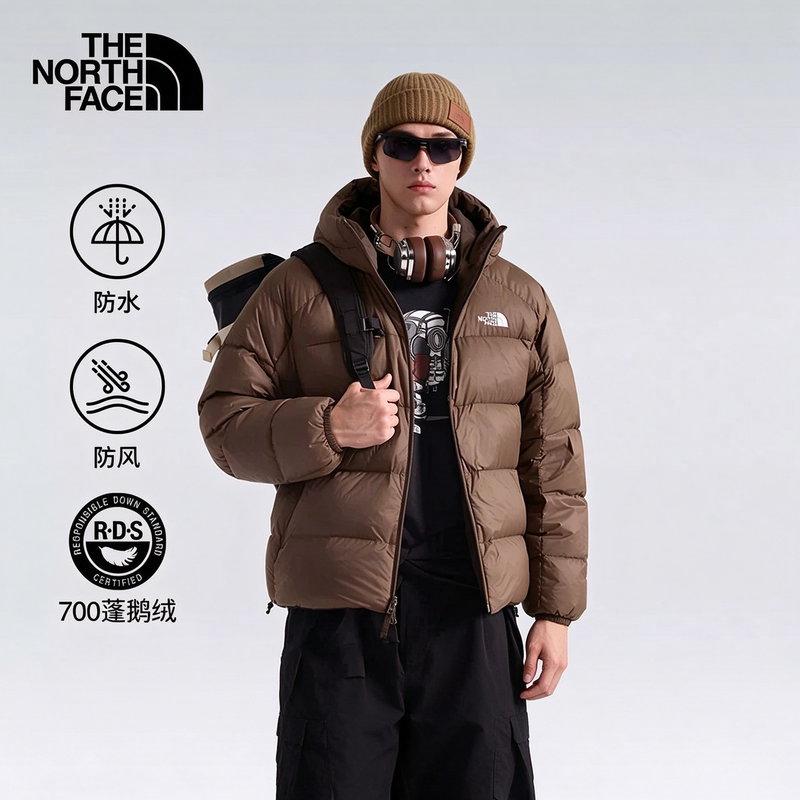 Thenorthface North Face 26 Autumn and Winter Outdoor Warm and Waterproof Reversible Goose down Jacket for Men Nf0A8Pbu