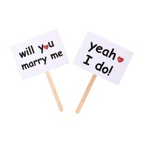 Date flag certificate marriage proposal wedding ceremony travel photo props willyoumarryme confession hand-held card