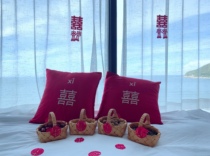 Japanese lace portable blue wedding room early birth expensive son small basket ornaments handmade blue creative flower basket