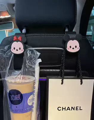 Car adhesive hook seat back storage trolley rear seat headrest car interior decoration products