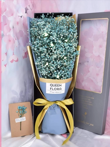 Dry Flower Bouquet Color Full Star Gift Box Qing Yongsheng Flowers День день рождения подруга