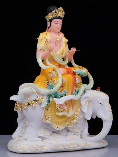 文殊普贤菩萨华严三圣文殊普贤佛像文殊师利菩萨文殊像五台山摆件