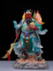 White Marble Guan Gong Statue, Guan Di, the God of Wealth, for Shop Fortune, Office Worship, and Decoration