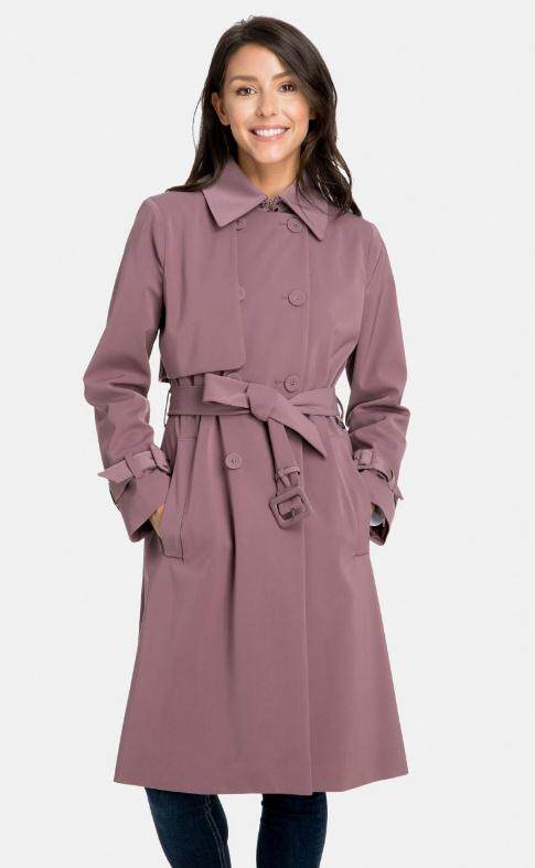 LONDON FOG London Fog Ladies Medium and Long Trench Coat Double-breasted Belt H9935 US Direct Mail