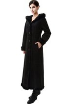 BGSD ladies long hooded woolen coat woolen coat warm coat B12G us direct mail