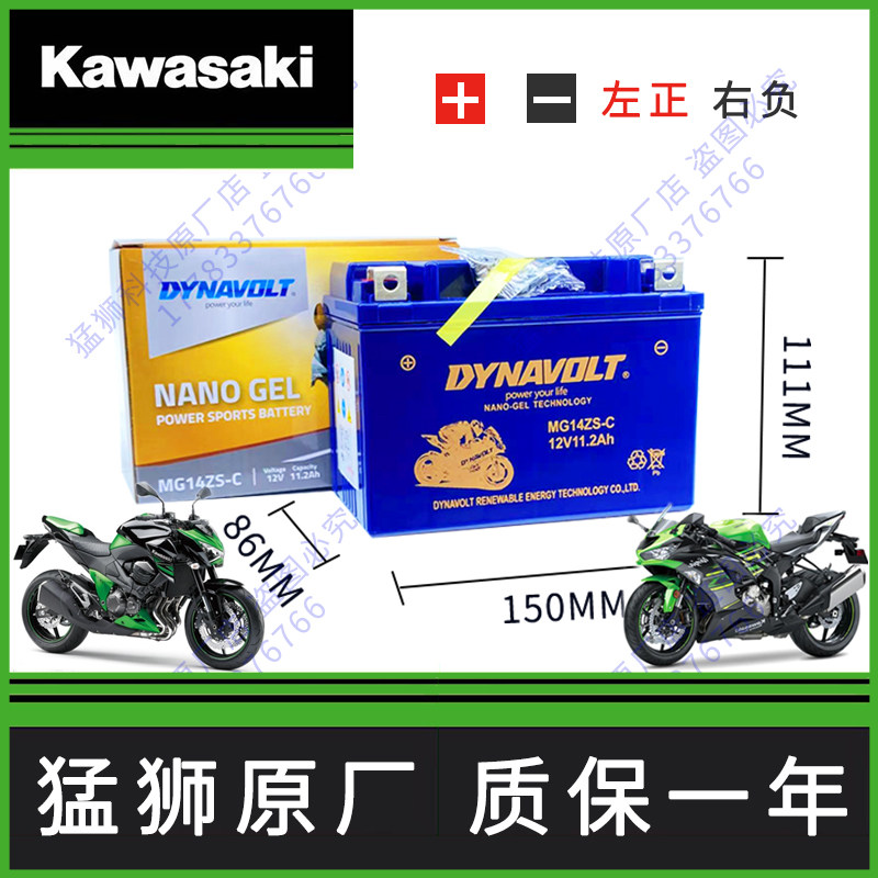 Kawasaki Ninja 250400650 Z250 Z400 Z400 Z650 Z900 Z1000 Z1000 battery-Taoba