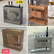 Shunnan stainless steel rose gold luxury umbrella rack hotel lobby umbrella machine sales department umbrella storage rack barrel