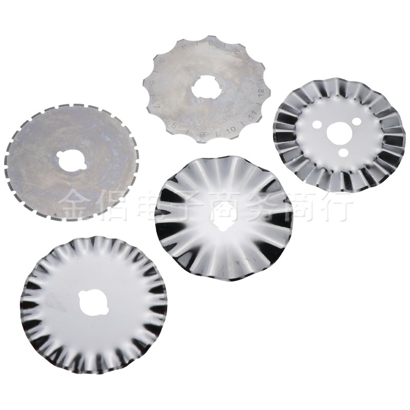 Toothed roller round blade Large wave blade Dotted blade Medium wave blade with wheel knife use 45mm