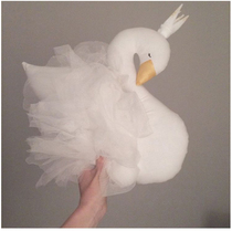 Ins Nordic Swan Pillow Decoration Children's Room Cute Pillow Doll Sleeping Doll Princess Room