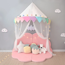 Children's tent princess game house children's room wall hanging baby mosquito net bed bed decoration bed curtain reading corner gift