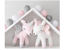 ins Nordic unicorn doll pillow doll toy cute pony girl boy gift