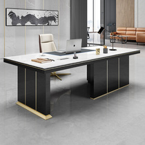 High-end minimalist light extravaganza Fancy Minimalist Home Big Board Rockboard Table Modern Book House Owner Desk