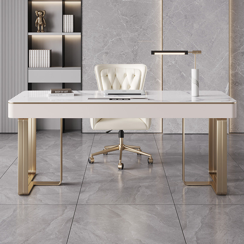 Italian light luxury slate desk simple modern home designer study high-end computer desk desk