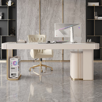 Rock Board Desk Modern Minimalist Style Light Extravagant Home Extremely Brief Bright Table-top Small Family Computer Desk