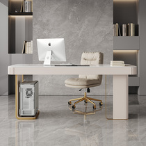 Rock Board Desk Modern Minimalist Style Light Extravagant Home Extremely Brief Bright Table-top Small Family Computer Desk