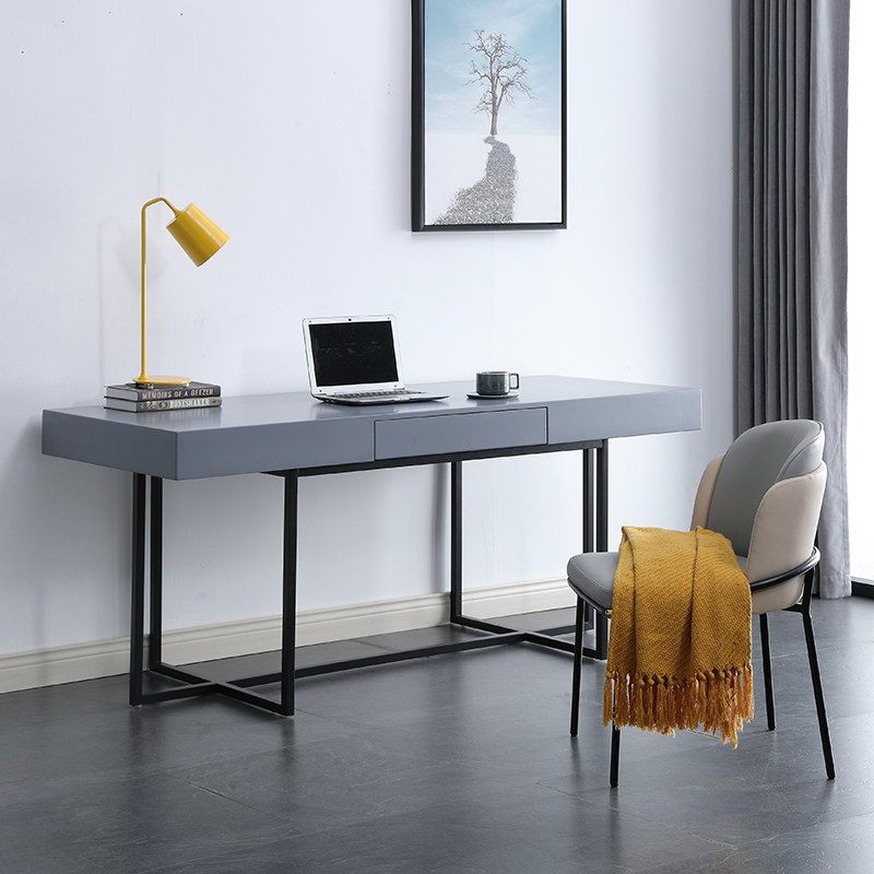 Italian light luxury minimalist desk home book desk designer computer desk minimalist modern study desk