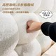 Thickened 14cm Small Snowball Headboard Cushion for Bedroom Tatami, No Headboard Soft Backrest Cushion, No Need to Disassemble and Wash, Cream Style