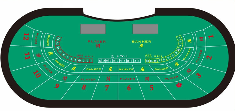 New special direct sales high-grade H-foot foldable Baccarat poker table Texas Hold'em table bullfight blackjack