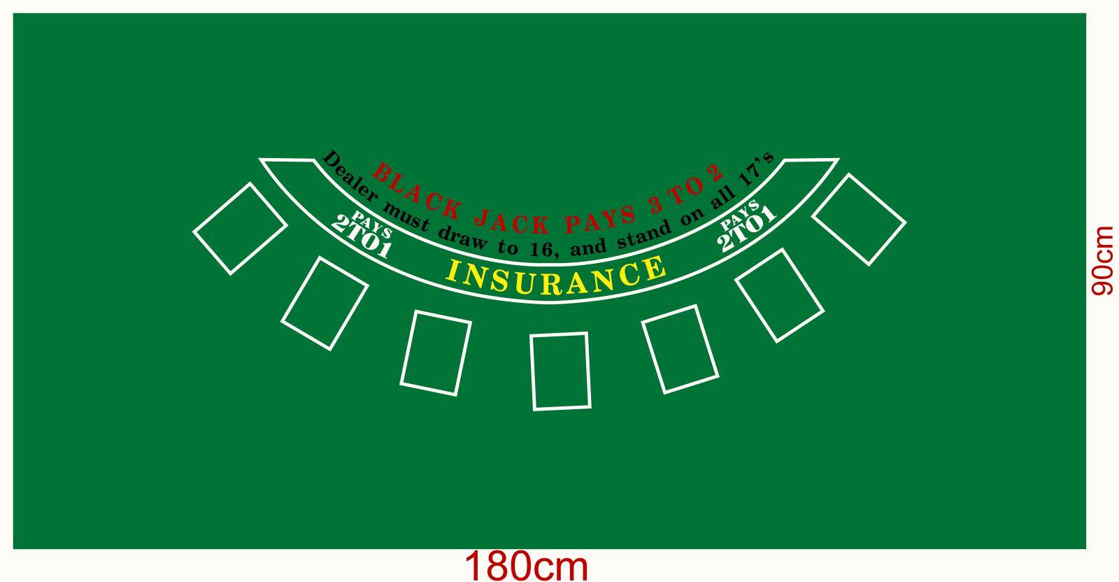 Spot 180cm*90cm large size 21 point game tablecloth