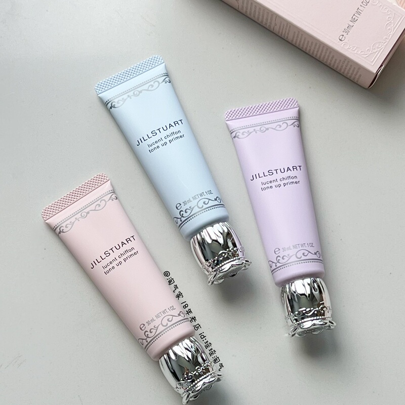 Jill Stuart Makeup Primer Isolation and Brightening Skin Tone Pink Blue Purple Spf35