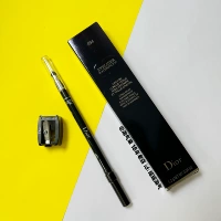 Dior, водонепроницаемый карандаш для глаз, лайнер, двусторонняя поролоновая черная точилка, (в наличии на складе), 2G