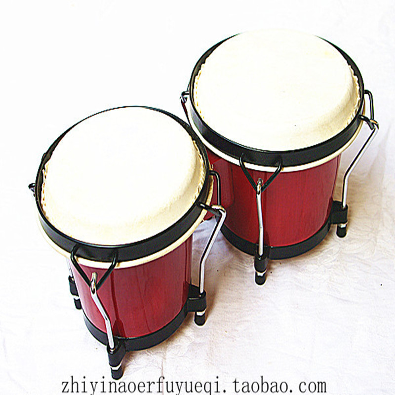 Nhà máy Khuyến mãi Công cụ dạy học sớm Đồ chơi âm nhạc Orff Children Nhạc cụ gõ 7 Trống Bongo 8 inch bộ trống điện tử cho bé
