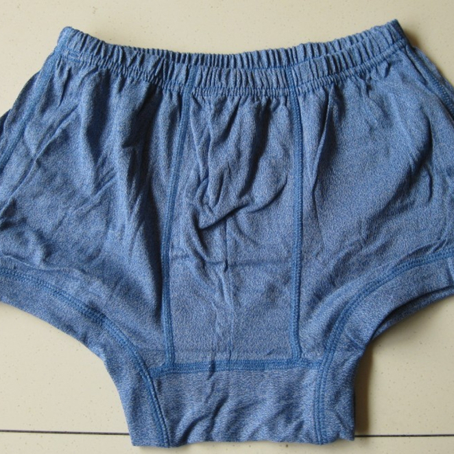 Authentic Stock of Old Goods, Nano Pure Cotton 01 Underwear, Blue. Underpants. Shorts, Antibacterial, Durable, Comfortable