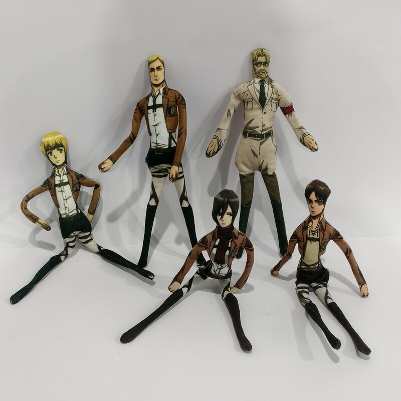 Attack on Titan Mouse Plush Toy Abstract Funny Limbs Wire Movable Peripheral Levi Eren Mikasa New