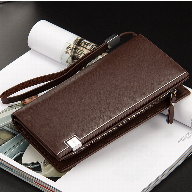 Đặc biệt hàng ngày ví nam dài Hàn Quốc thanh niên nhiều thẻ ví nam túi xách dây kéo khóa ví sinh viên clutch nam