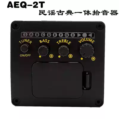 AEQ2T folk classical acoustic guitar integrated pickup drilling type guitar amplification digital display box