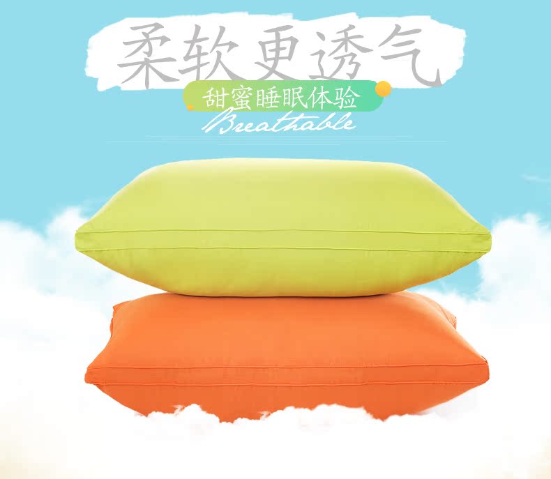 Một đôi] gối lông nhung gối có thể được giặt và bảo vệ sức khỏe cột sống cổ gối đơn gối đôi