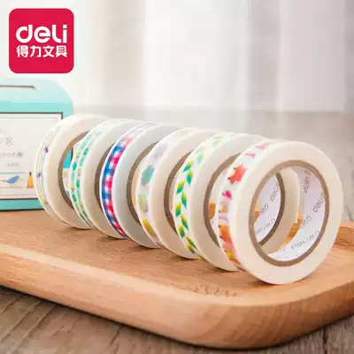 Del and paper tape Watercolor Hand account tape album Diary decoration diy color tape