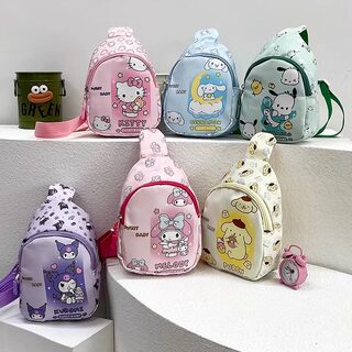 Children's melody snack bag 2024 summer new trendy fashion kindergarten cartoon one-shoulder cross-body chest bag