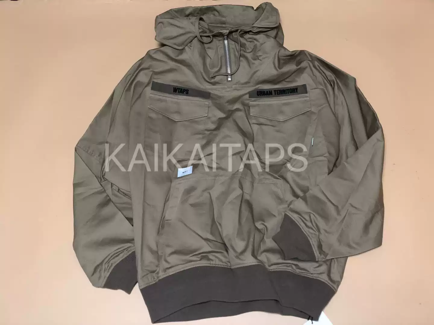 清货WTAPS 20AW SMOCK JACKET COTTON CORDLANE半拉链套头夹克